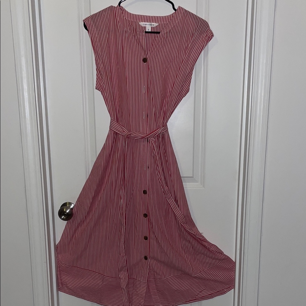 Striped Red Dress